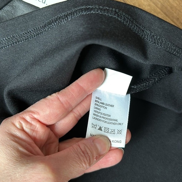 NWT Blaque Label Lamb Leather Bodycon Sheath Dress size L‎ - Picture 5 of 10